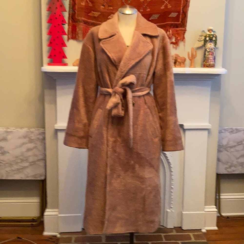 Faux Camel Coat